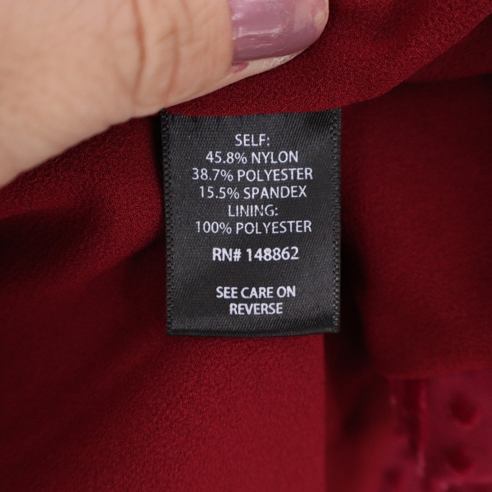 Torrid Womens Plus Size 1 Burgundy Red Velvet Paisley Open Front Cardigan Jacket - Picture 4 of 6